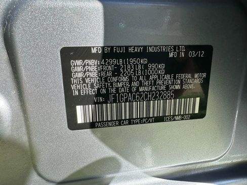 Used 2012 Subaru Impreza 2.0i Premium w/ All-Weather Pkg image 41