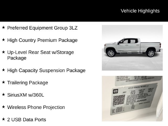 Certified 2022 Chevrolet Silverado 1500 High Country w/ High Country Premium Package AWD/4WD image 27