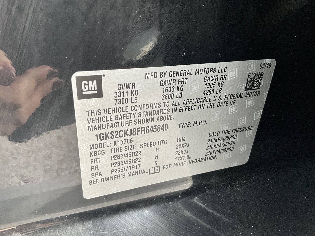 Used 2015 GMC Yukon Denali w/ Premium Package AWD/4WD image 20