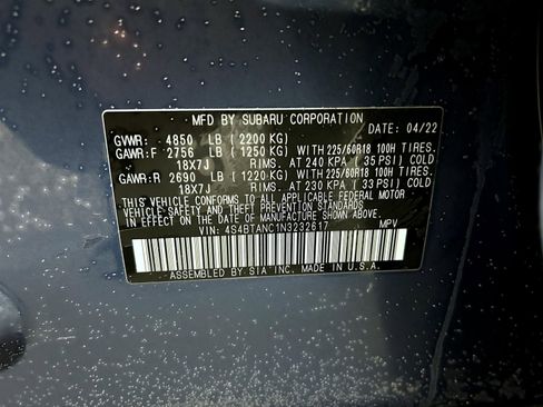 Used 2022 Subaru Outback Limited image 25