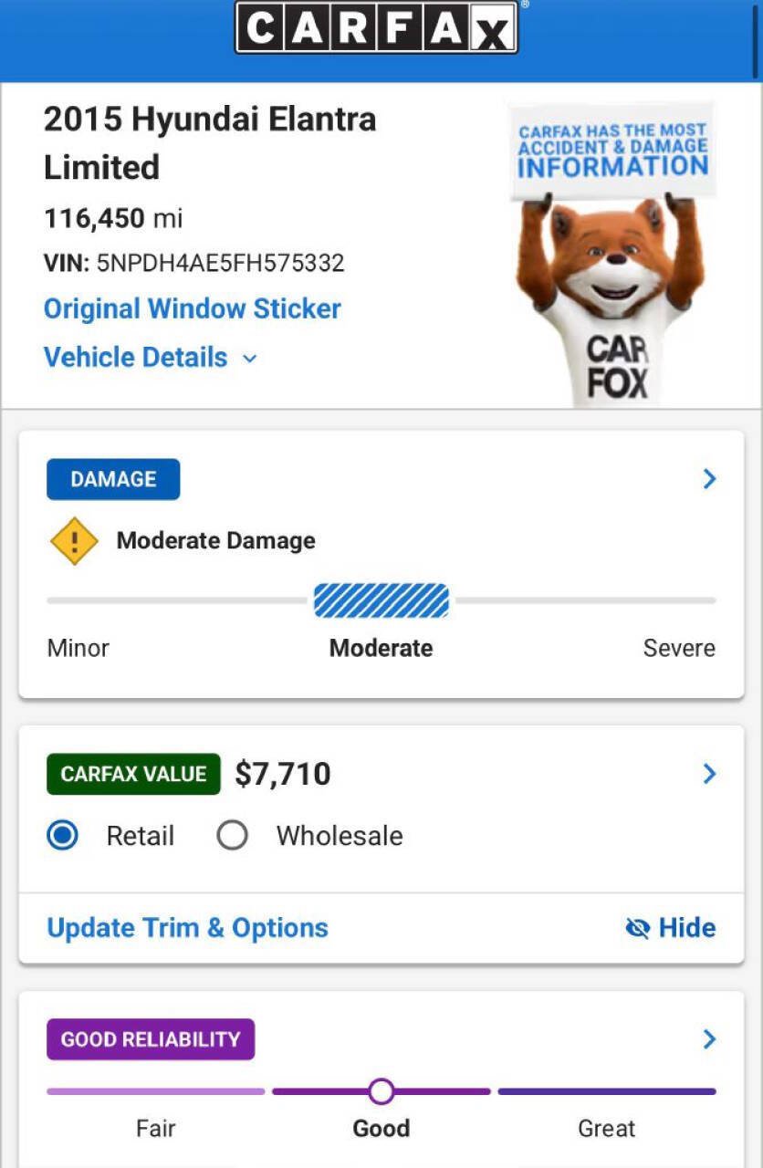 Used 2015 Hyundai Elantra Limited w/ Option Group 05 FWD image 19