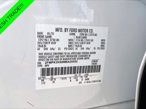 Used 2021 Ford Edge Titanium w/ Equipment Group 301A FWD image 18
