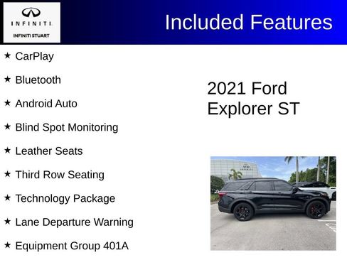 Used 2021 Ford Explorer ST w/ Equipment Group 401A AWD/4WD image 2