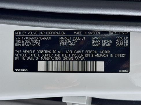 Used 2023 Volvo XC60 B6 Ultimate w/ Protection Package Premier AWD/4WD image 35