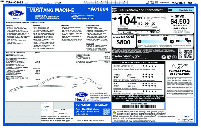 New 2026 Ford Mustang Mach-E Premium w/ Technology Package AWD/4WD image 40