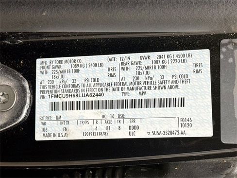 Used 2020 Ford Escape SEL image 33