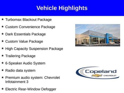 New 2026 Chevrolet Silverado 1500 Custom w/ Turbomax Blackout Package AWD/4WD image 3
