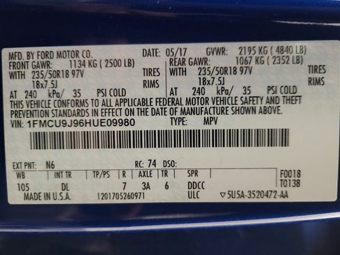 Used 2017 Ford Escape Titanium w/ Equipment Group 301A image 33