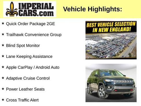 Used 2022 Jeep Compass Trailhawk w/ Trailhawk Convenience Group AWD/4WD image 8