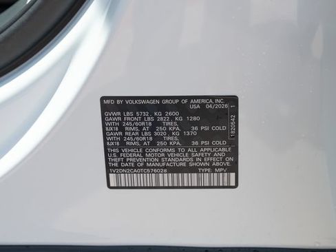 New 2026 Volkswagen Atlas SE FWD image 10
