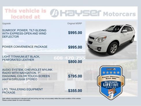 Certified 2014 Chevrolet Equinox LT w/ Power Convenience Package AWD/4WD image 9