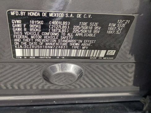 Used 2022 Honda HR-V Sport image 37
