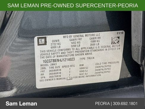 Used 2018 Chevrolet Colorado W/T w/ Custom Special Edition image 28