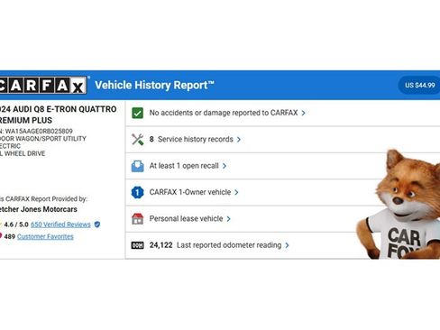 Used 2024 Audi Q8 e-tron Premium Plus w/ Premium Plus Package image 3