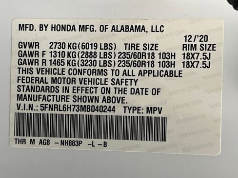 Used 2021 Honda Odyssey EX-L image 70