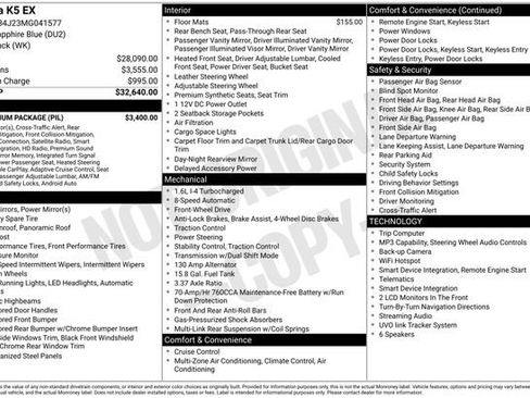 Used 2021 Kia K5 EX w/ EX Premium Package FWD image 3