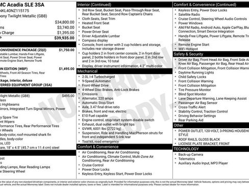 Used 2022 GMC Acadia SLE w/ Driver Convenience Package image 35