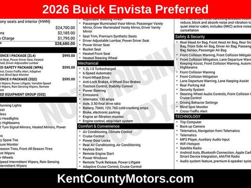 Used 2026 Buick Envista Preferred w/ Convenience I Package FWD image 1