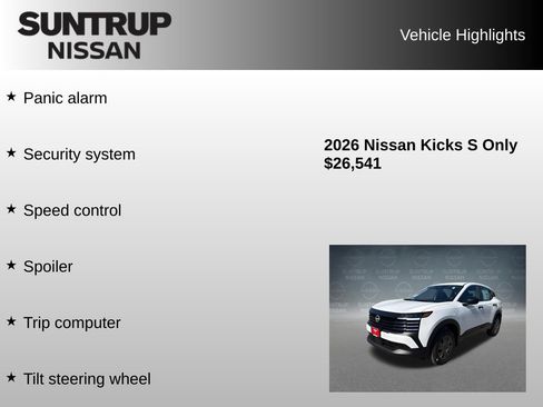 Used 2026 Nissan Kicks S FWD image 38
