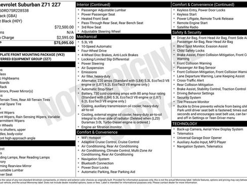 Used 2025 Chevrolet Suburban Z71 image 2