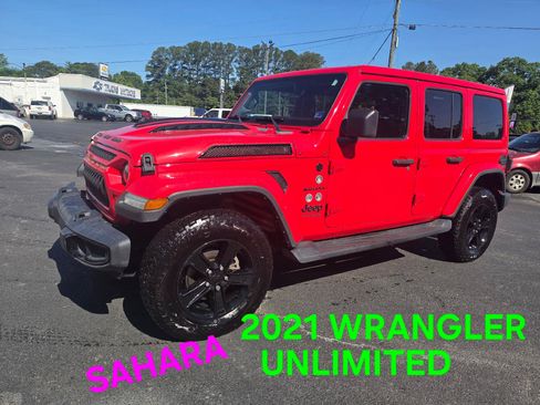 Used 2021 Jeep Wrangler Unlimited Sahara AWD/4WD image 1