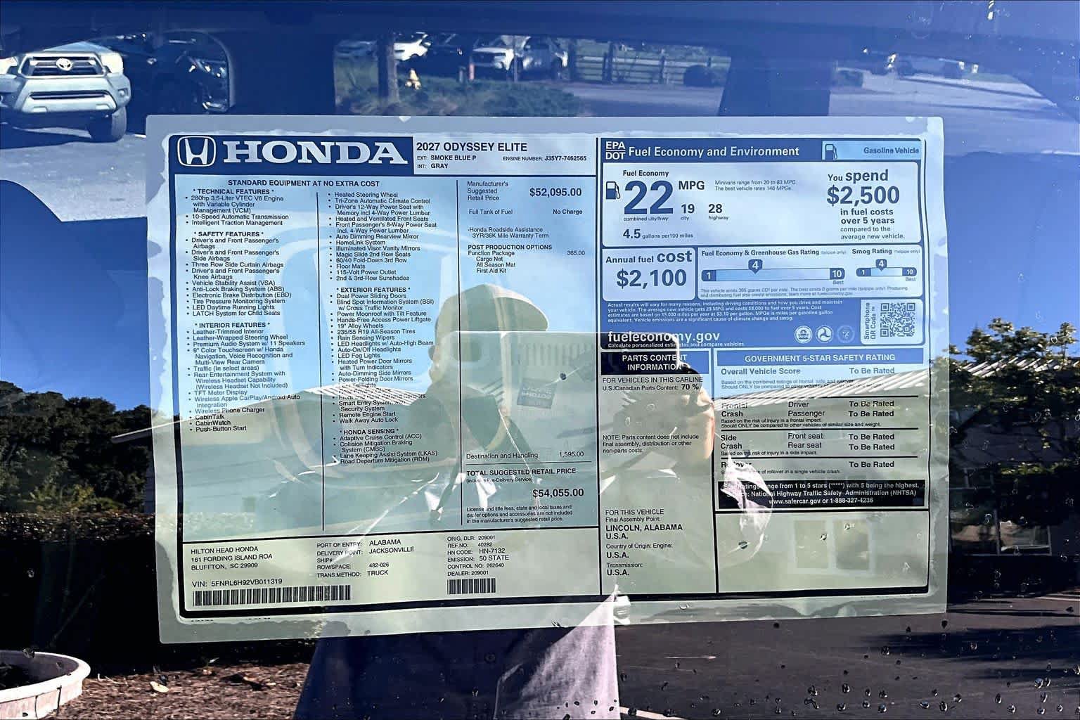 New 2027 Honda Odyssey Elite image 18