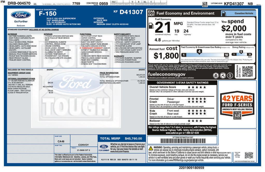 Used 2019 Ford F150 XLT AWD/4WD image 27
