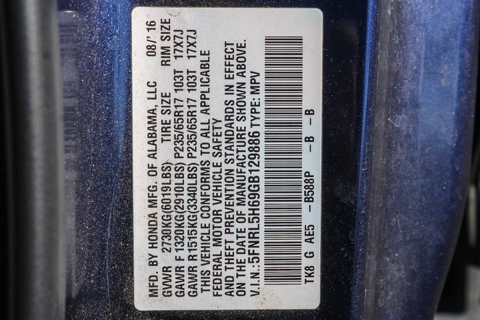 Used 2016 Honda Odyssey EX-L image 13