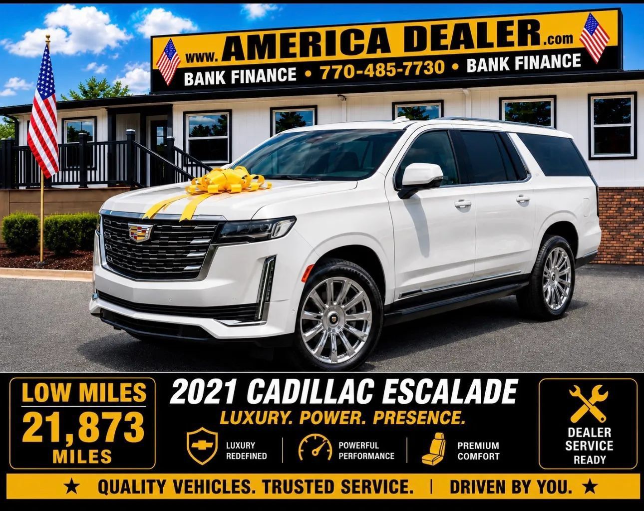 Used 2021 Cadillac Escalade Premium Luxury Platinum RWD image 43