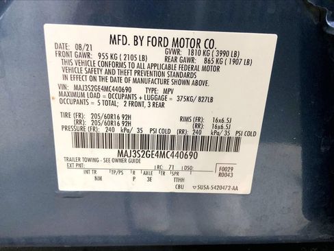 Used 2021 Ford EcoSport SE FWD image 8