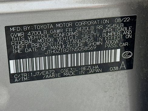 Used 2022 Lexus IS 350 F Sport w/ Navigation Package RWD image 12