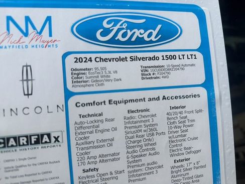 Used 2024 Chevrolet Silverado 1500 LT AWD/4WD image 34