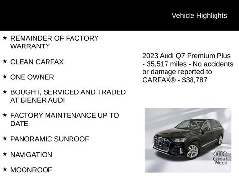 Used 2023 Audi Q7 3.0T Premium Plus w/ Premium Plus Package image 9