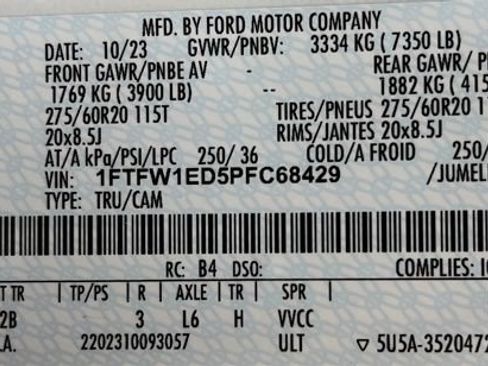 Used 2023 Ford F150 Lariat w/ Equipment Group 502A High AWD/4WD image 61