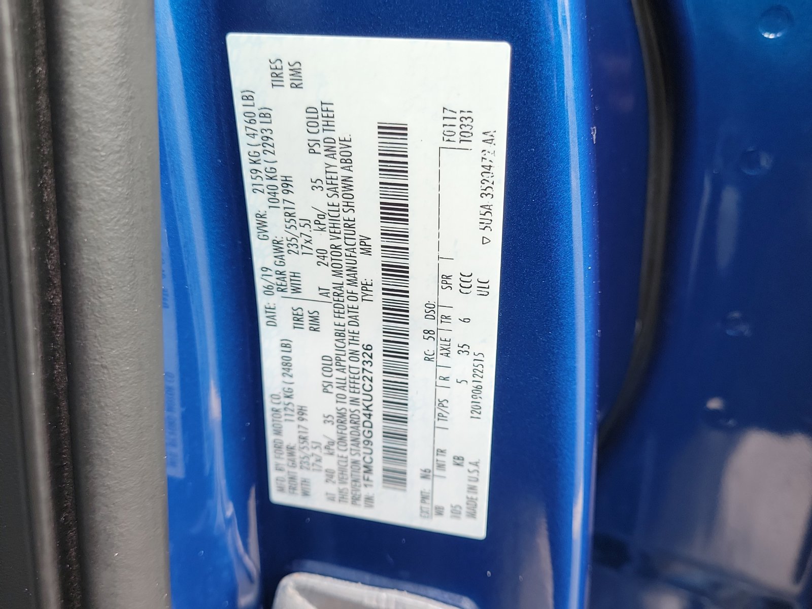 Used 2019 Ford Escape SE AWD/4WD image 30