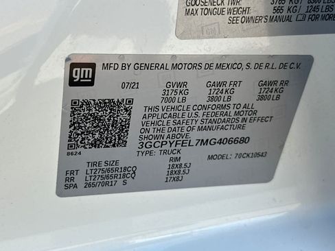 Used 2021 Chevrolet Silverado 1500 LT Trail Boss w/ Bed Protection Package AWD/4WD image 28