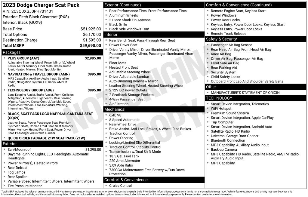 Used 2023 Dodge Charger Scat Pack w/ Plus Group RWD image 7