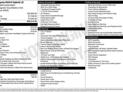 Certified 2025 Toyota RAV4 LE AWD/4WD image 3