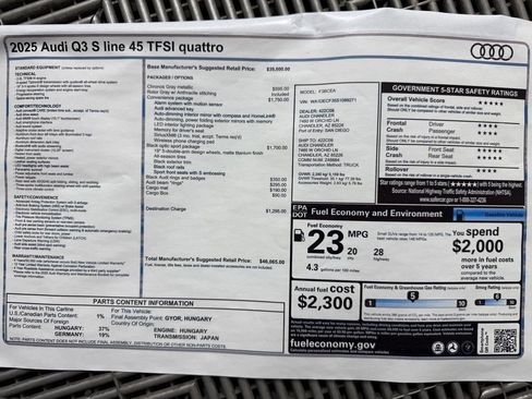 New 2025 Audi Q3 2.0T Premium image 8