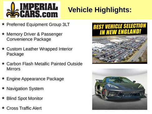 Used 2022 Chevrolet Corvette Stingray Premium Cpe w/ Z51 Performance Package RWD image 8