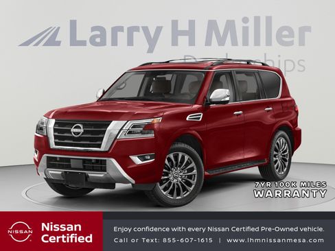 Certified 2024 Nissan Armada Platinum w/ Captain's Chairs Package RWD image 1