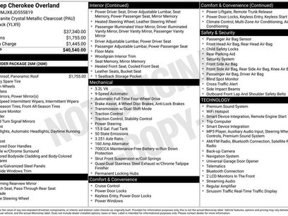 Used 2018 Jeep Cherokee Overland