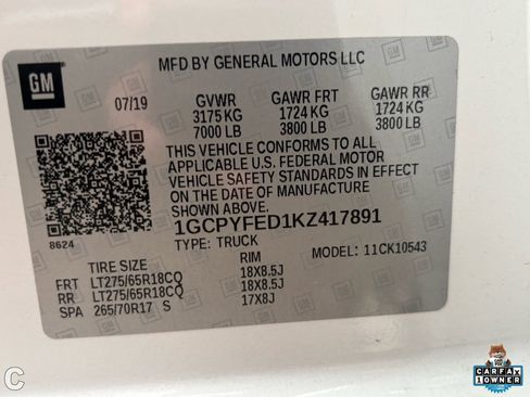 Used 2019 Chevrolet Silverado 1500 LT Trail Boss image 14