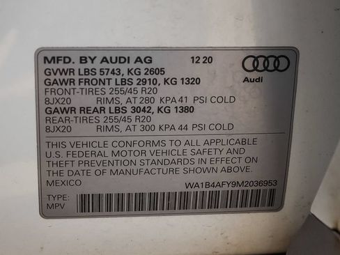 Used 2021 Audi SQ5 Premium Plus w/ Premium Plus Package AWD/4WD image 10