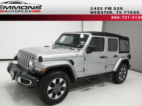 Used 2018 Jeep Wrangler Unlimited Sahara w/ LED Lighting Group image 1