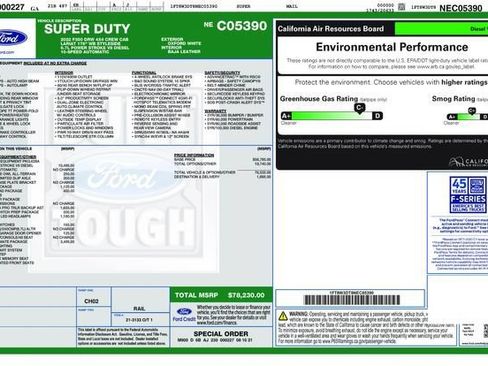Used 2022 Ford F350 Lariat w/ Lariat Ultimate Package AWD/4WD image 76