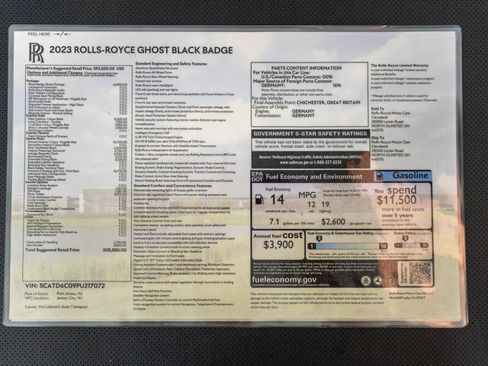 Used 2023 Rolls-Royce Ghost Black Badge w/ Black Badge Ghost Package AWD/4WD image 23