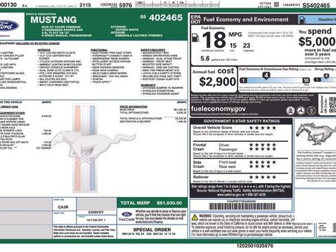 Used 2025 Ford Mustang GT Premium w/ GT Performance Package image 10