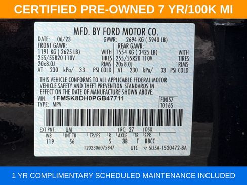 Used 2023 Ford Explorer XLT w/ Equipment Group 202A AWD/4WD image 36