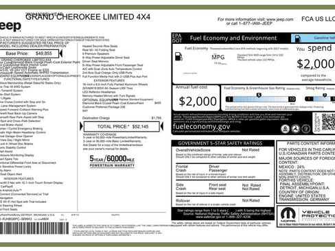 Used 2023 Jeep Grand Cherokee Limited AWD/4WD image 9